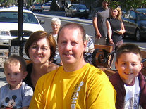 Jodi, Hunter, Madden and Brian last summer in Banff.